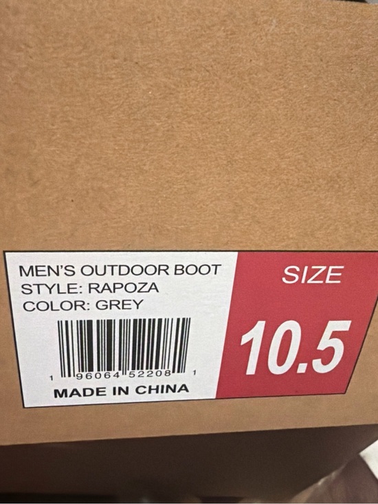 Eddie Bauer Men\'s Outdoor Sneaker Boot Size 10.5 Grey